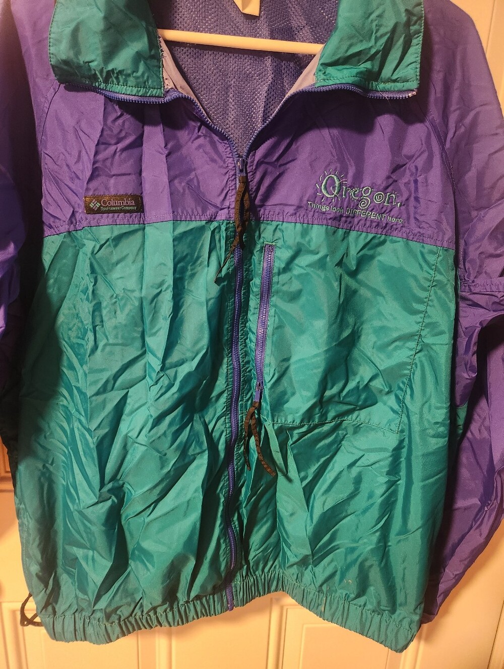 Vintage Columbia Unisex Lightweight Packable Jacket Size Large Rain Jacket - Picture 2 of 16